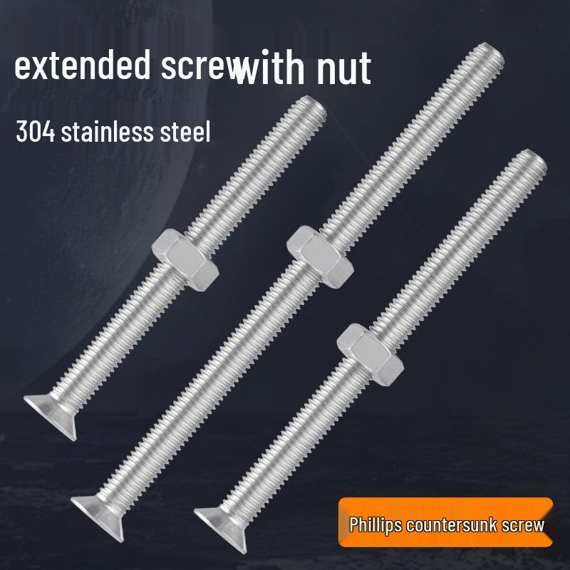 Набор Extra Long Phillips Flat Head Винтов и Гаек из Нержавеющей Стали 304 (2М, 3М, 4М)
