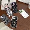 Черный кружевной принт Чехол для телефона Для iPhone 17 16 15 14 11 12 13 Pro Max Plus Pro Цветной Серебристый Чехол