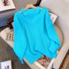 V-образный вырез Повседневный женский свитер Boho Holiday Knitwear свитер Oversize Long Sleeve Solid Джемпер Top Winter