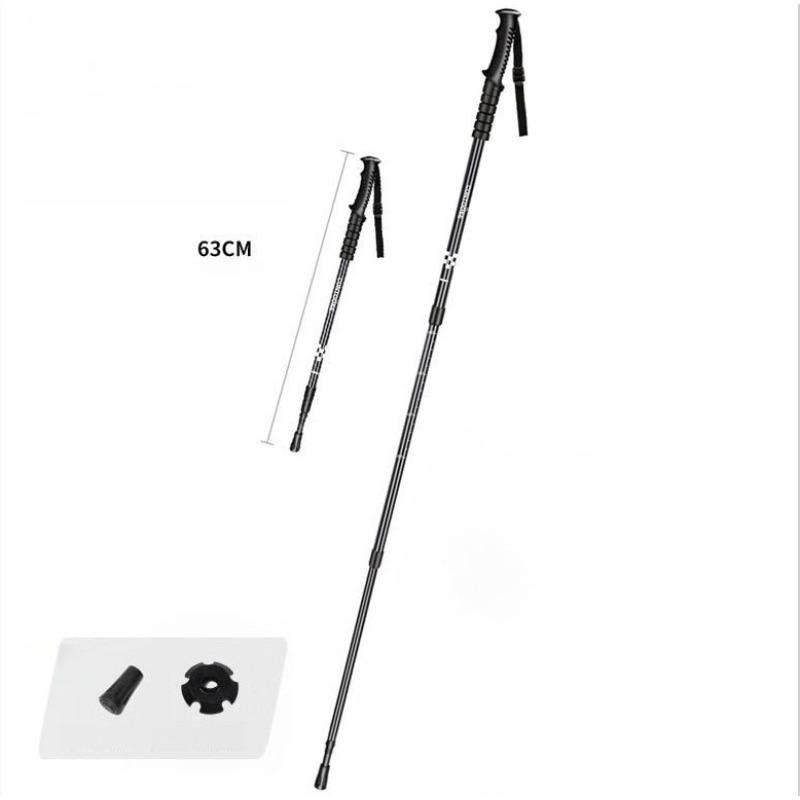 Carbon Ultra Light Folding Hiking Cane Outdoor Hiking Telescopic Cane Hiking Equipment