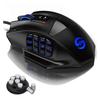 Проводная игровая мышь UtechSmart с боковыми кнопками, регулируемым DPI до 16400, высокоточным лазерным сенсором, для MMO и ПК