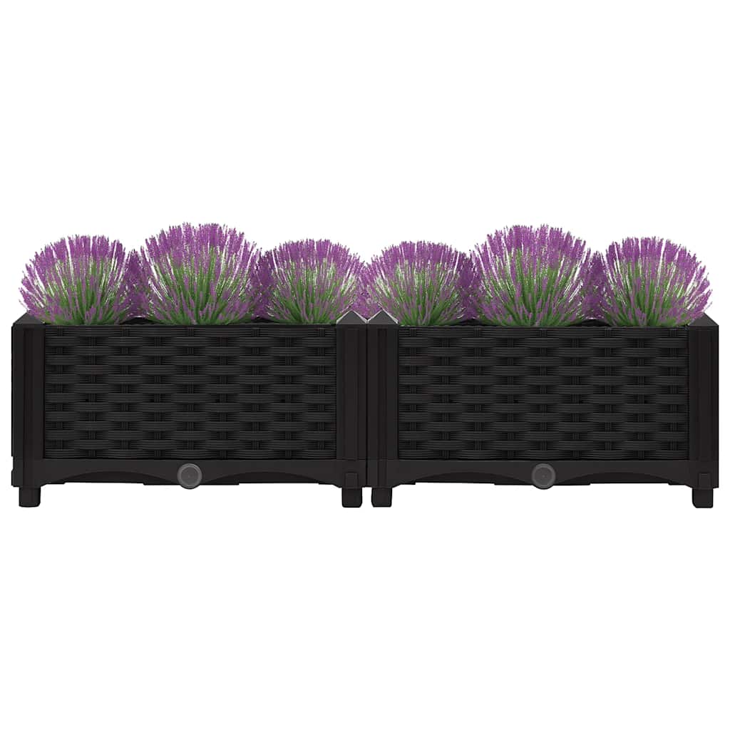 Vidaxl Donica Do Podniesionej Rabaty, 80X40X23 Cm, Polipropylen