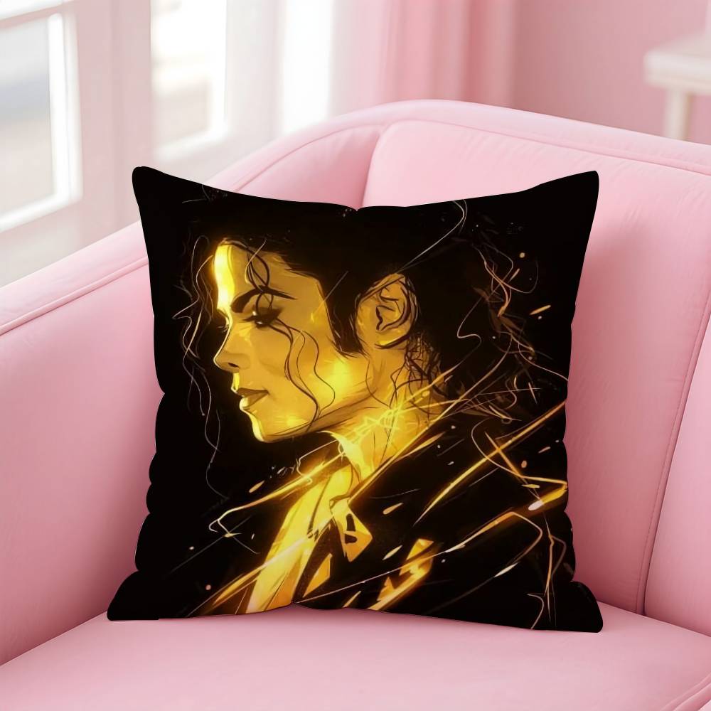 Classic Singer M-Michael Jackson Pillow Case Printed Pillowcase for Living Room Sofa Cushion Cover & Bedroom Decor