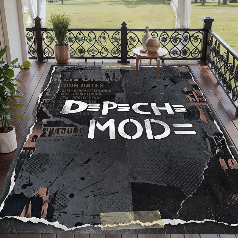 Soft Floor Carpet Depeche Mode Pattern Area Rug Decorative Mat For Home Room Decoration