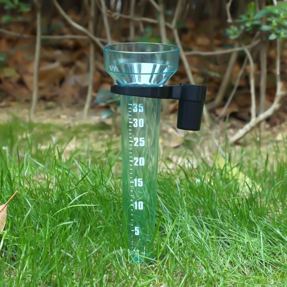 Portable Gardening Rainwater Meter Transparent with Scale Rain Measurement Tool Manual Measurement Accurate Lawn Rainfall Gauge