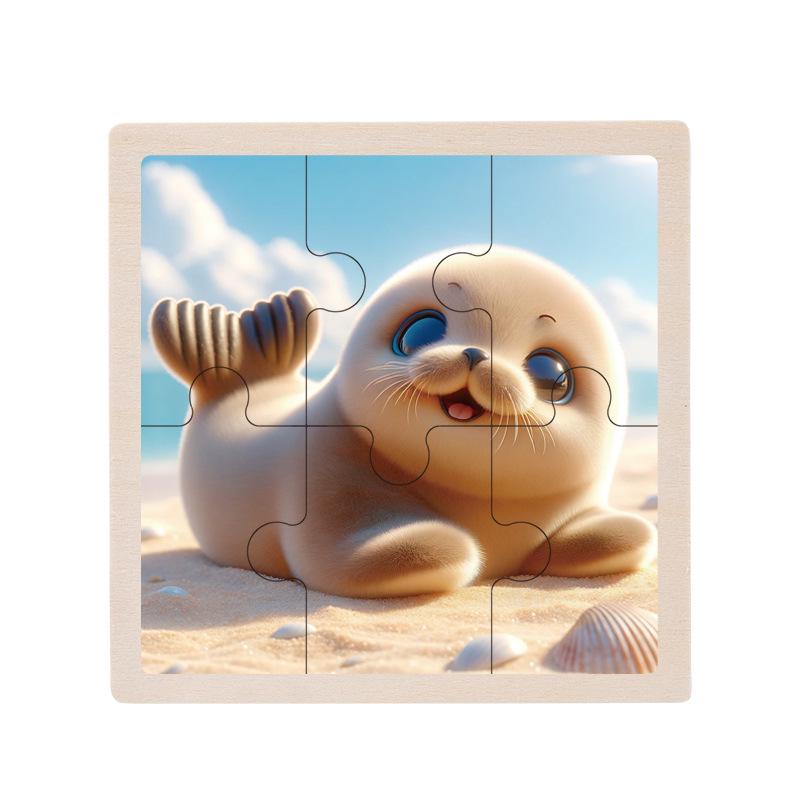 Деревянный развивающий пазл для малышей, 1-5 лет