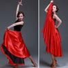 Полиэстеровые костюмы для танца живота Большая юбка с большим взмахом Юбка-шаль для испанского фламенко Женщины
