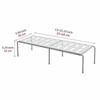 15.94-26.77inch Stackable Shelf White/Gray Kitchen Storage Rack Sturdy Narrow Shelf  For Bathroom