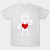 T Shirt Women Robot With A Heart Harajuku Print Kawaii Tshirt Summer Short Sleeve Female T-Shirt Top Tee