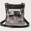 Transparent Crossbody Bag with Inner Pocket for Women Waterproof Adjustable Shoulder Strap Music Festival Portable When
