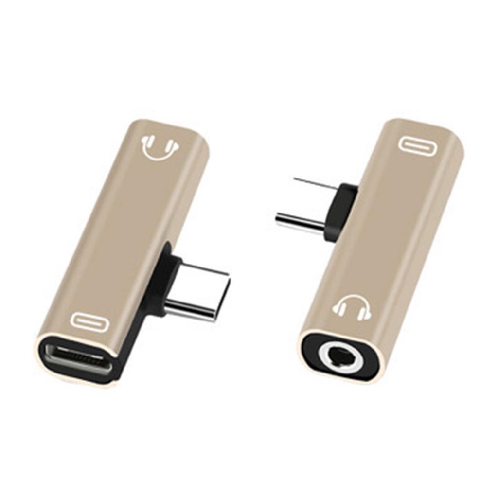 Type C Audio Adapter Plug To 3.5mm 2 In1 Adapter Plug Socket Audio Converter Jack for Xiaomi Type-C Phone Earphone MP3 3