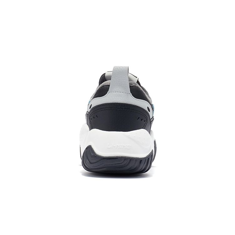 Li-Ning Кроссовки Cat Paw Lite с амортизацией, нескользящие, износостойкие, низкие, мужские, кроссовки, черные, белые, синие AGCR229-1