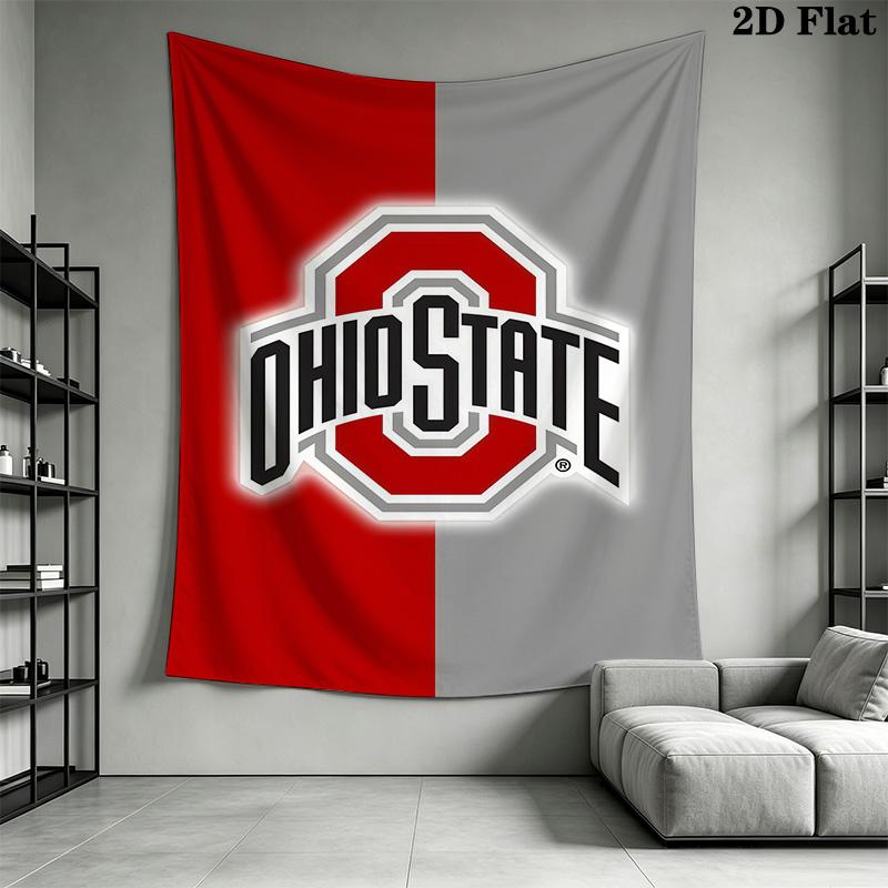 Ohio State University Logo Bedding 1 Duvet Cover 2 Pillowcase Without Core Christmas Birthday Gift Duvet Cover And Pillowcase Bedding Set