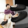 Зимние водонепроницаемые хлопковые тапочки для мужчин и женщин, домашняя хлопковая обувь, зимняя обувь для пар, теплая плюшевая обувь для спальни