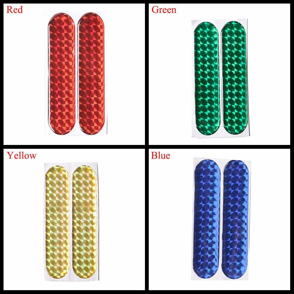 2Pcs Sign Decal Night Lamp Door Sticker Car Reflective Strips Warning Tape Safety Mark