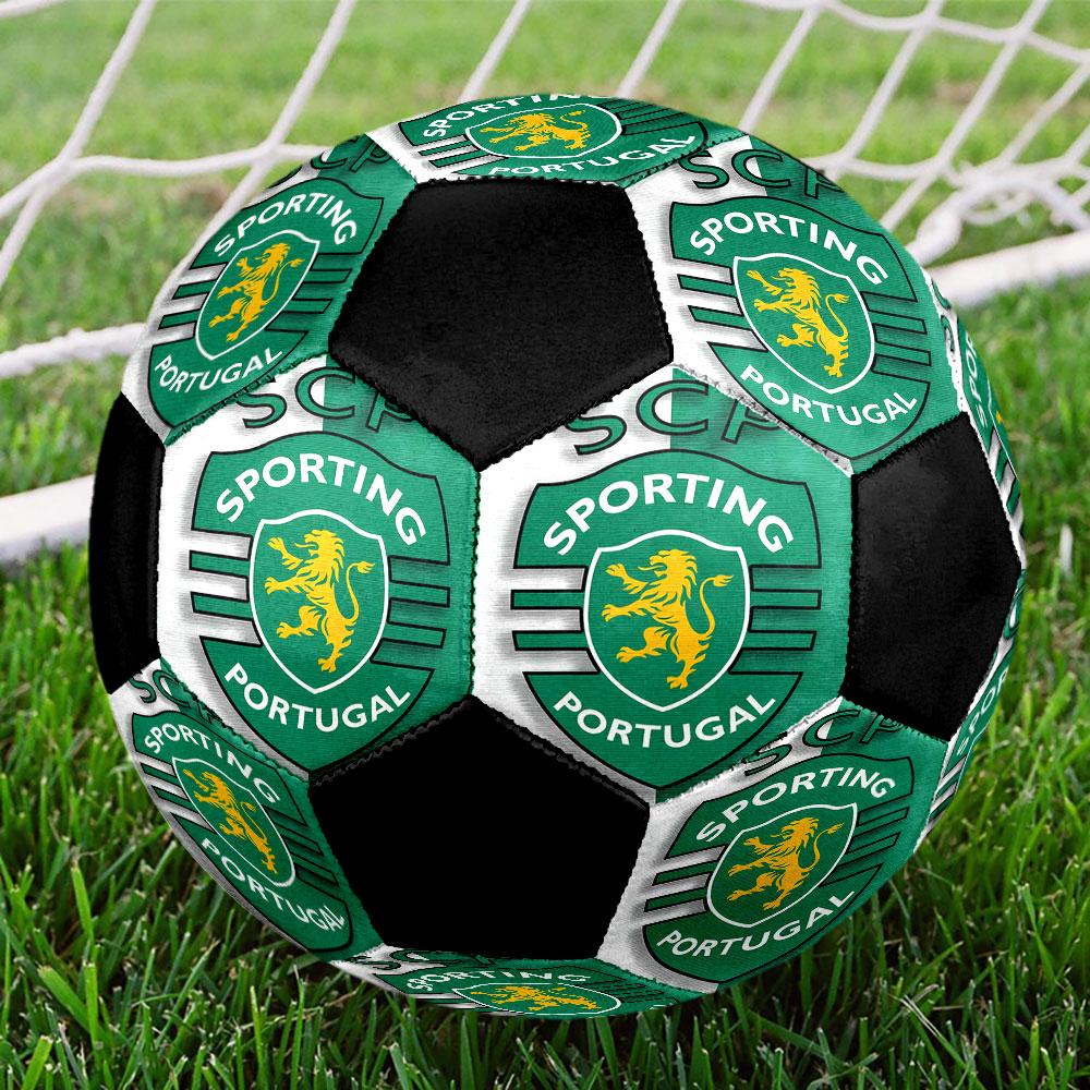 1pc Sporting CP Soccer Ball Size 5 Indoor Soccer Ball Fashion Colorful Backyard Game - Great For Sports Fans Gift HE110