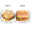 Soft PU Beef Burger Model Realistic Fake Bread Party Decoration Food Simulation Model  DIY Display