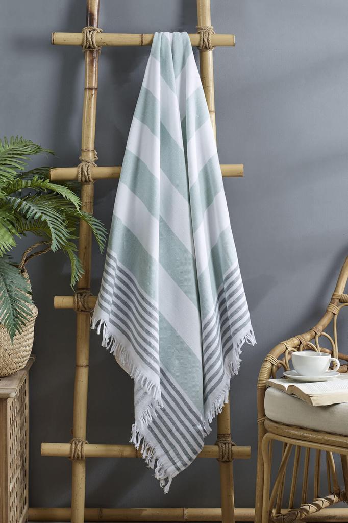 Serenity Büyük Boy Peştemal Havlu Deniz Plaj Banyo 90x170 cm %100 Pamuk