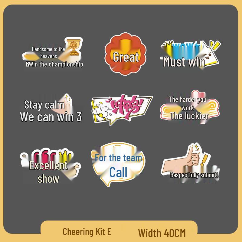 Custom Cheer Signs & Pom-Poms for Sports Events & Team Photos