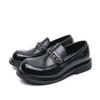 Men Loafers Punk Thick Sole Platform Height Increase Black Dress Prom Blazers Retro Tuxedo Party Shoes Large Size