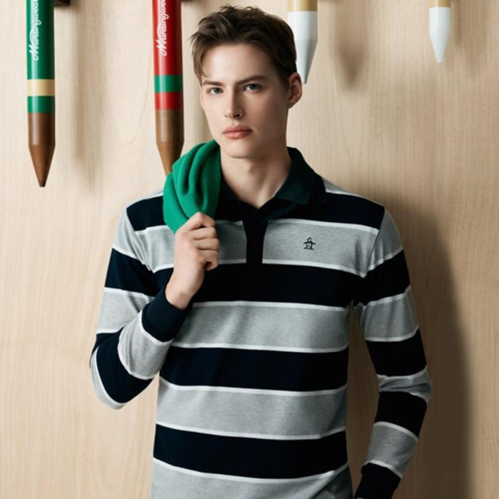 MunSingwear Men S Pk STripe T ShirT Melange Gray mr121mTl12
