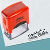 Printtoo Merry Christmas Self Inking Rubber Stamp Pre, Inked Office Stamp, Канцелярские товары для домашнего офиса, 38 x 14 мм,