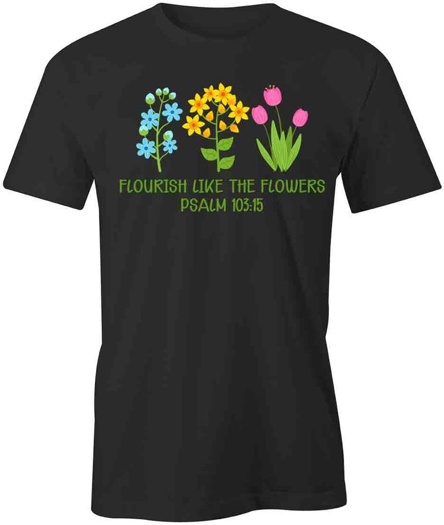 FLORSH LIKE FLOWERS TShirt Tee Short-Sleeved Cotton CLOTHING PLANTS S1BCA64