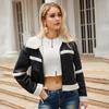 New Suede Women's Fashionable and Warm Plush Leather Jacket Casual Windproof European and American Outerwear Trend Clothing