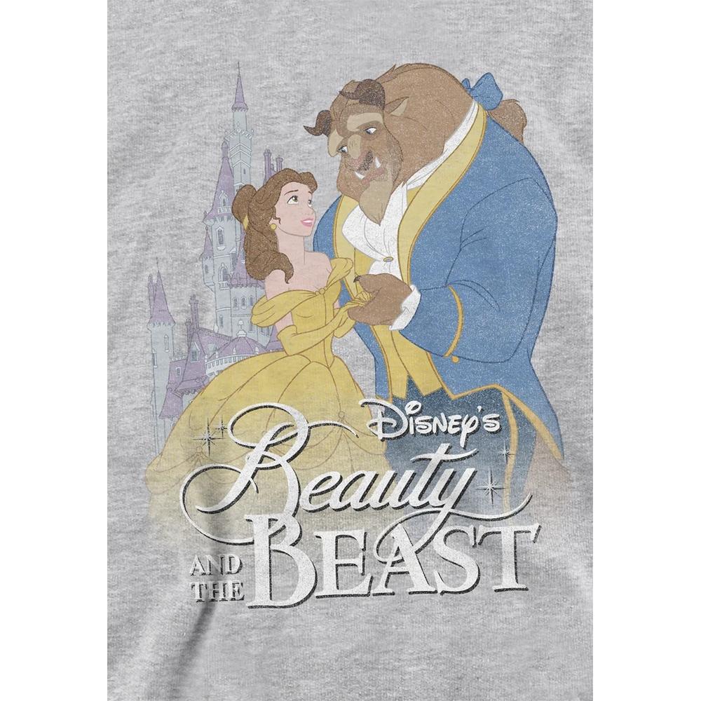 Beauty And The Beast Childrens/Kids Belle Beast Castle Heather Hoodie