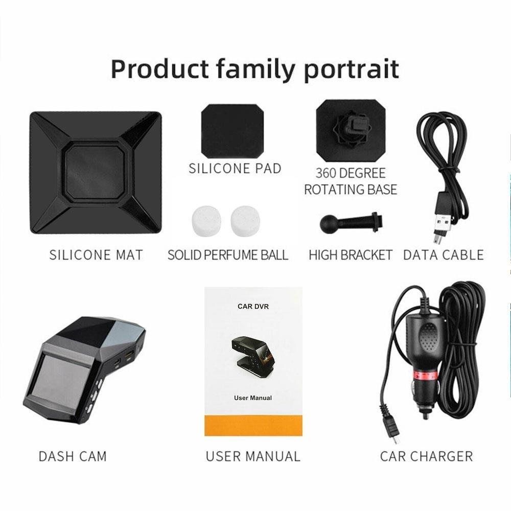 F100 1080P Full HD Dash Cam Автомобильный видеорегистратор с центральной консолью ЖК-автомобильный видеорегистратор