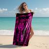 Personalized customized proof beach towel with Tomie Kawakami pattern - soft, absorbent,quick-drying,perfect swimming,camping&bathing