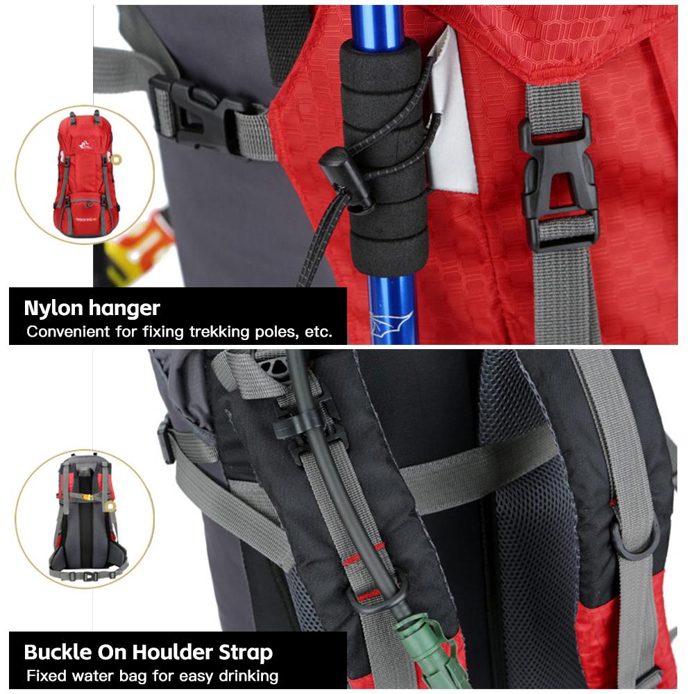 60л походный рюкзак водонепроницаемый альпинистский рюкзак для кемпинга дорожный рюкзак с дождевиком