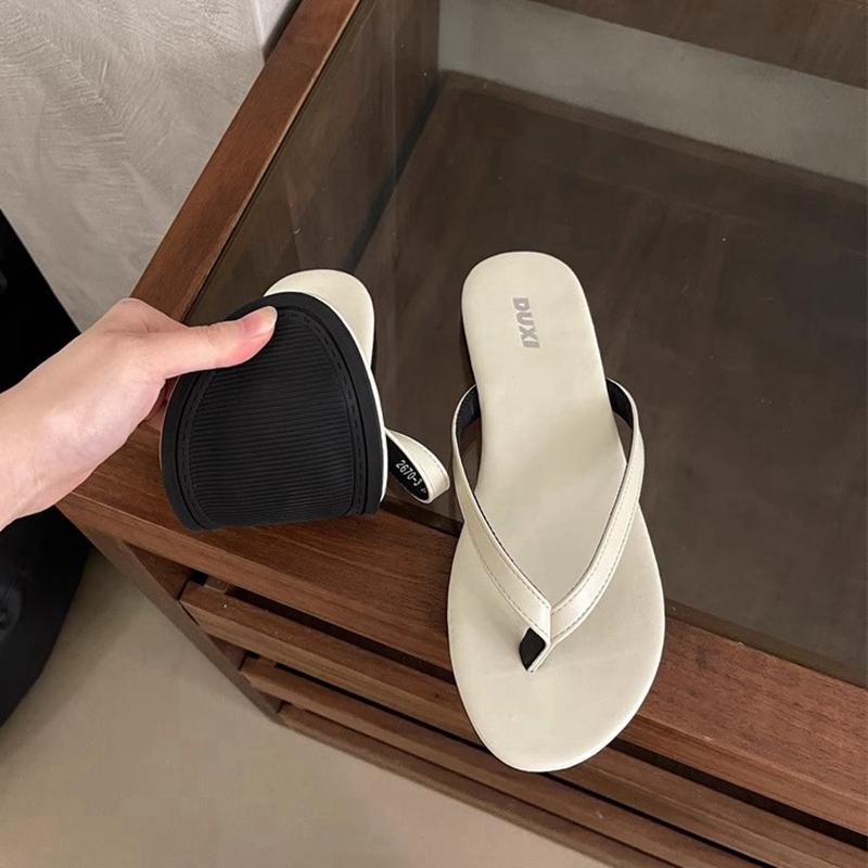 Fashion SUOJIALUN 2025 Summer New Brand Women Slipper Fashion Narrow Band Slip On Flip Flops Soft Flat Heel Outdoor Casual Dress Slides