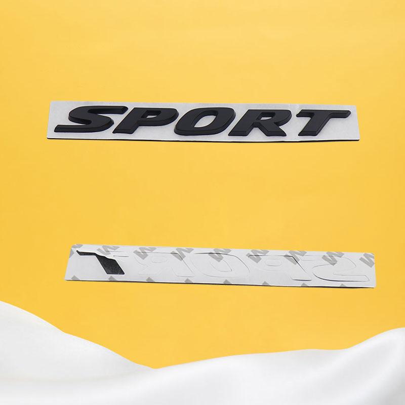 3D Car Styling Sport Letters Car Hood Fender Trunk Rear Bonnet Nameplate Decal Emblem Badge Sticker for Accord Civic Passport CRV