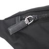 Great PRADA Sling bag Triangle logo Re-Nylon black Safiano leather mens 2VL033 Used