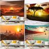 Beautiful Sunset Landscape Pattern Hanging Cloth Bedroom Living Room Tapestry Home Wall Decoration Tapestry