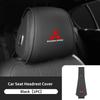 cxytvd1 For Mitsubishi 1/2PCS Leather Car Seat Headrest Protective Cover Interior Accessories Outlander Lancer Eclipse Mirage Xpander