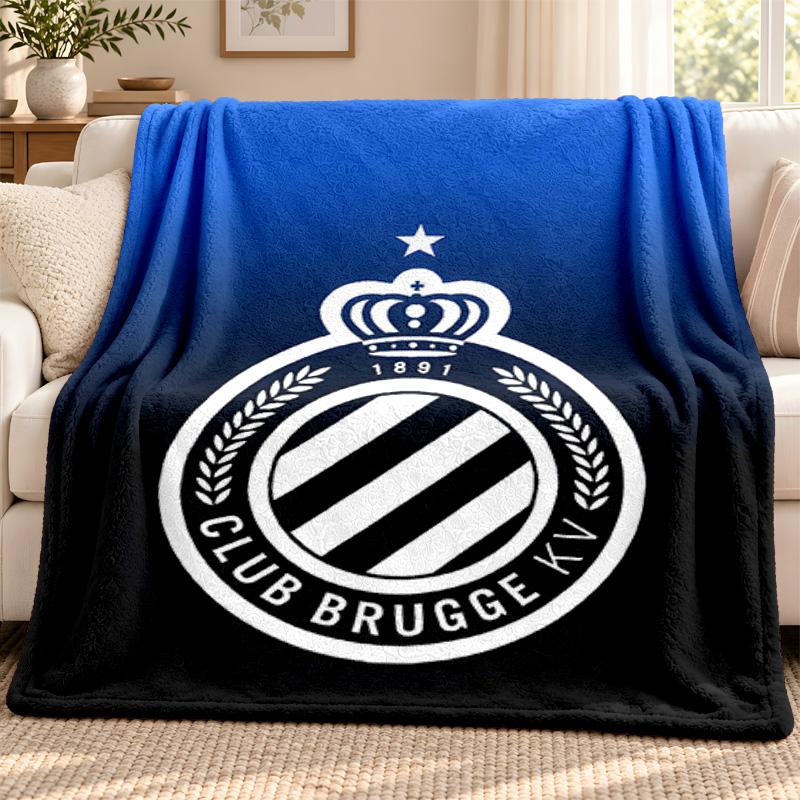 Club Brugge KV blanket Flannel Blanket Soft Cozy Plush Throw for Sofa Bed Lightweight Home Decoration Outdoor camping