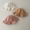 Flower Infant Bucket Hat Pleated Toddle Fisherman Hat Sweet Baby Sunhat  Baby
