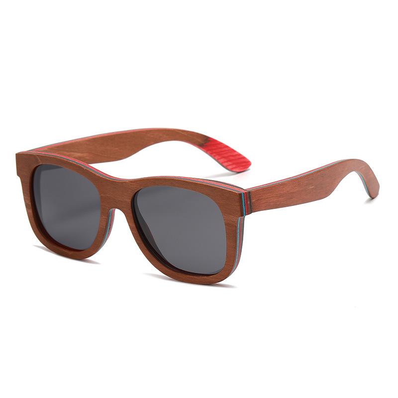 XUEDIAO Handmade Wooden Bamboo Polarized TAC Lenses UV400 CE Sports Sunglasses for Men and Women