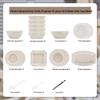 Mod Lanca 61-Piece Ceramic Dinnerware Set with Casserole