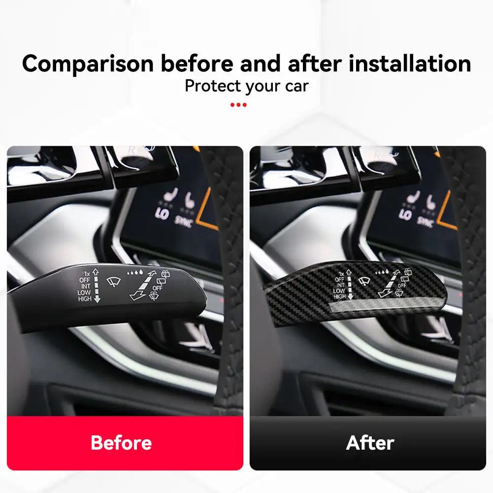 Car Wiper Switch Trim Steering Wheel Headlight Switch Control Cover Accessories for VW Volkswagen ID.3/ID.4/ID.6