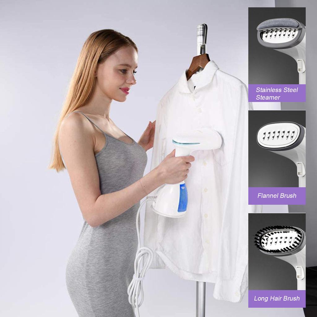 1500W Handheld Clothes Garment Fabric Steamer 280mL Steamer Hand Steam Iron Portable Ironing