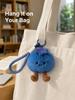 Plush Blueberry Bag Charm Soft Stuffed Fruit Stress Relief Aesthetic Purse Accessories for Women Girls College Present Bag Charm