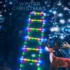 LED Father Christmas Ladder Lights Christmas Tree Hanging Strip Light Outdoor Window Garden Christmas Decoration Ladder Lights