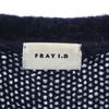 FRAY I.D alpaca blend Rose pattern Long sleeve knit one piece F Navy Women Used