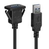 Single Port USB 3.0 Flush/Mount/Socket Flush Mount Exrending Wires Extension Cable Male To female