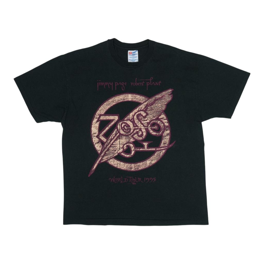 Vintage 1995 Jimmy Page Robert Plant Zoso Tour Shirt Size: Extra Large