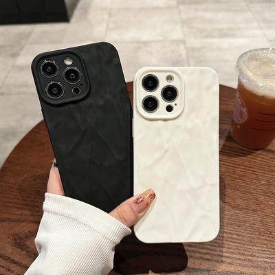 Мягкий складной чехол для телефона с узором для iPhone 16 11 12 13 14 15 Pro Max X Xs XR Max 8 7 Plus SE Candy Bumper силиконовый чехол