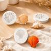 3PCS Flexible Seashell Fondant Mold Heat Resistant Conch Shell Mold  Resin Crafting